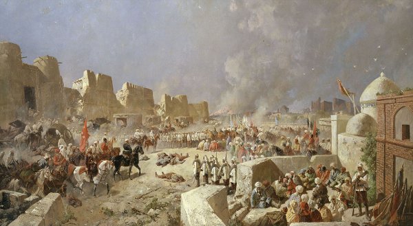 Nikolaj Karazin "Rosjanie w zdobytej Samarkandzie" 1868 r.