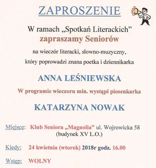 Spotkanie literackie z Anną Leśniewską